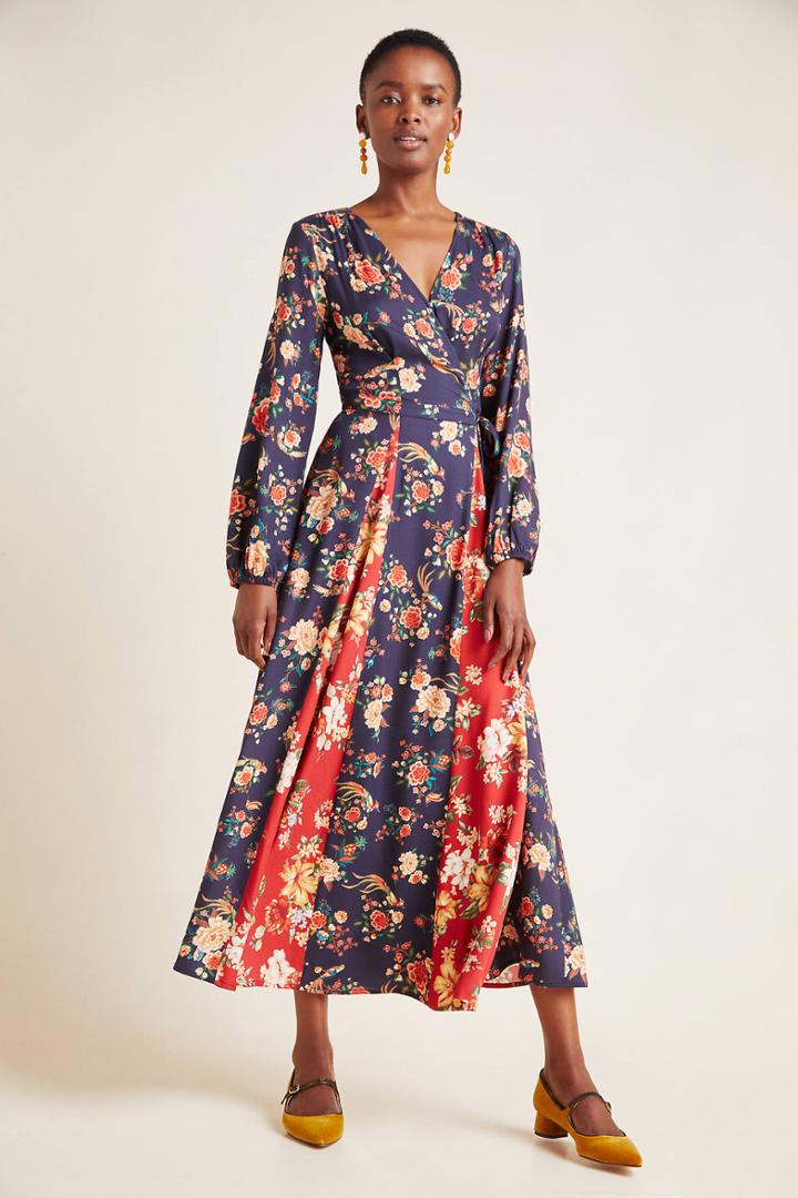 Farm Rio Gracia Wrap Maxi Dress