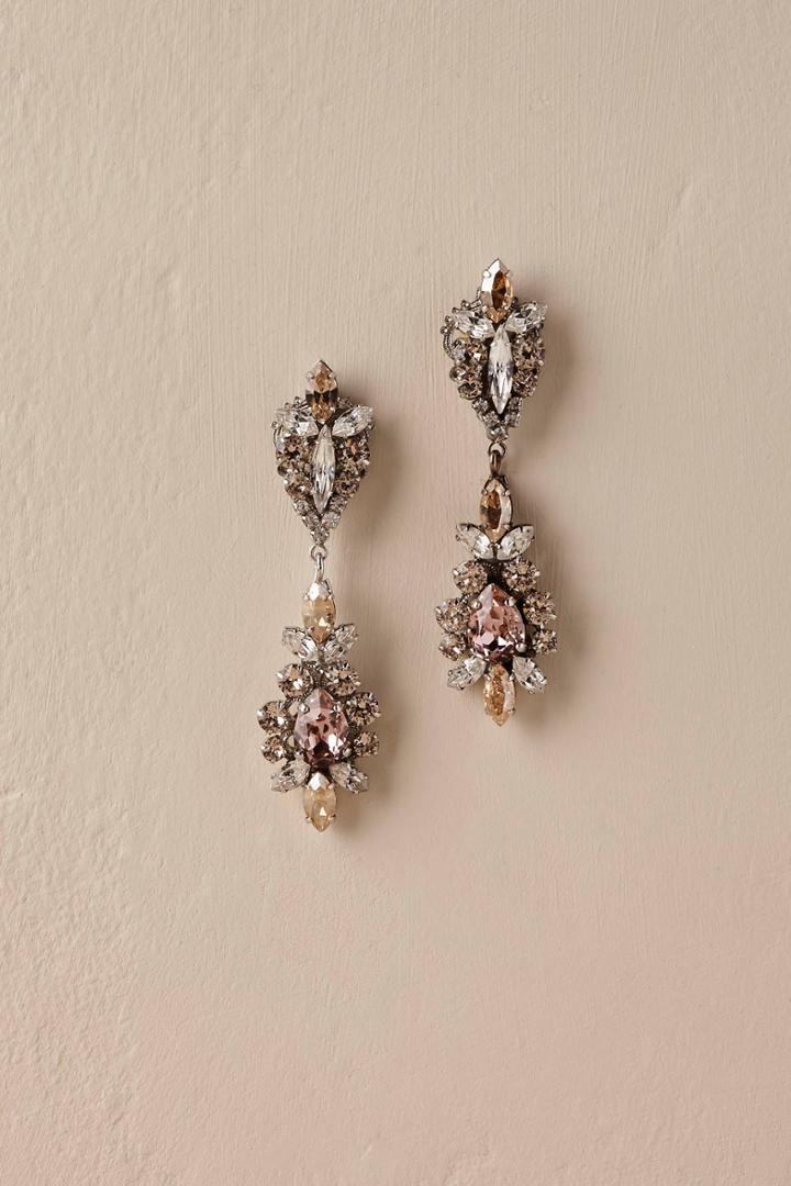 Deepa Gurnani La Rosa Chandelier Earrings