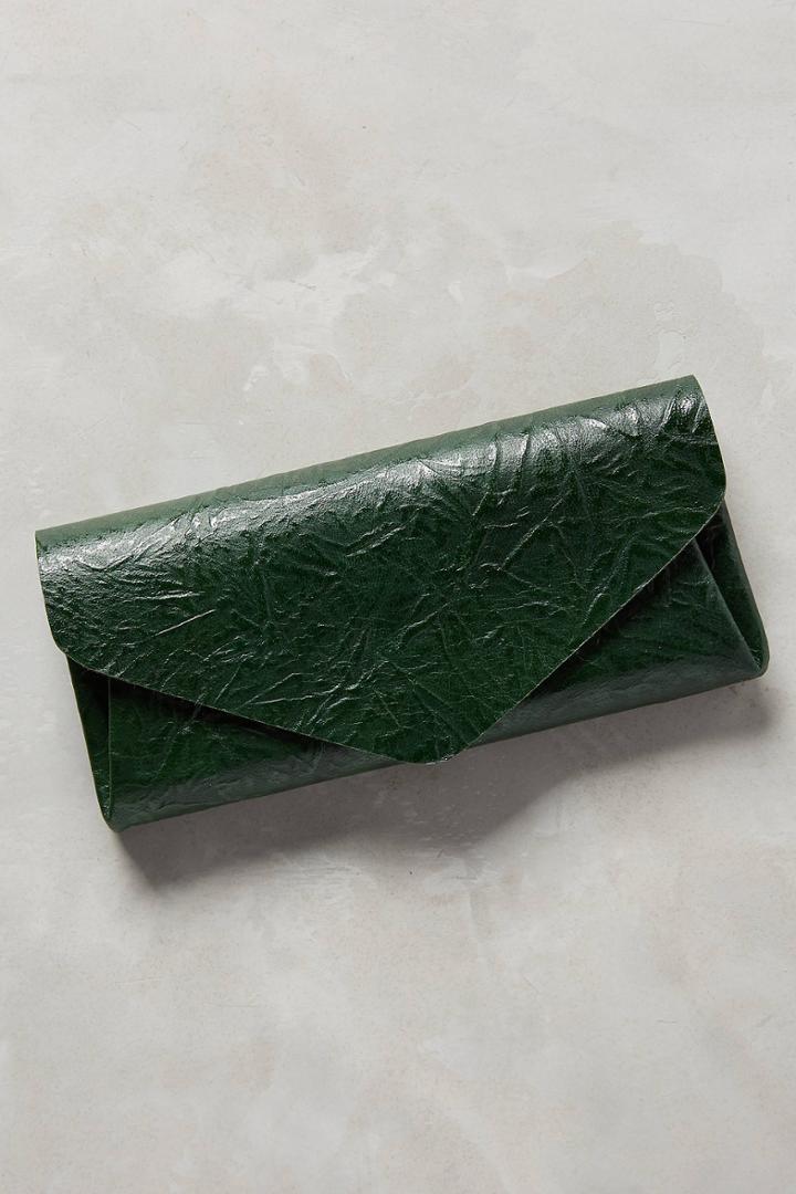 Carmine Textured Leather Wallet
