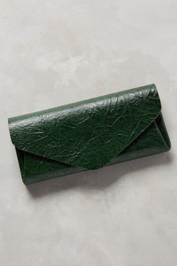 Carmine Textured Leather Wallet