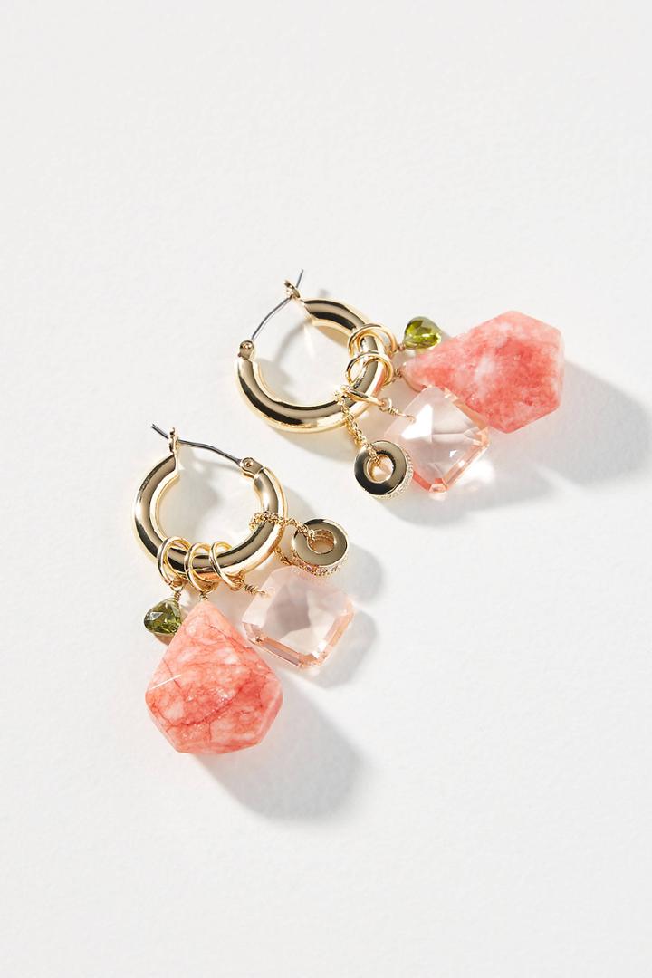 Anthropologie Noemie Huggie Hoop Earrings