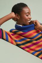 Chinti & Parker Karla Striped Cashmere Turtleneck