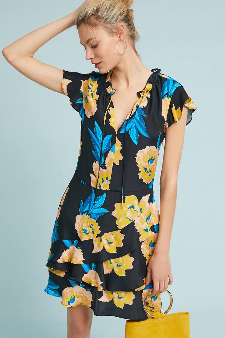 Dolan Left Coast Ladew Ruffled Dress