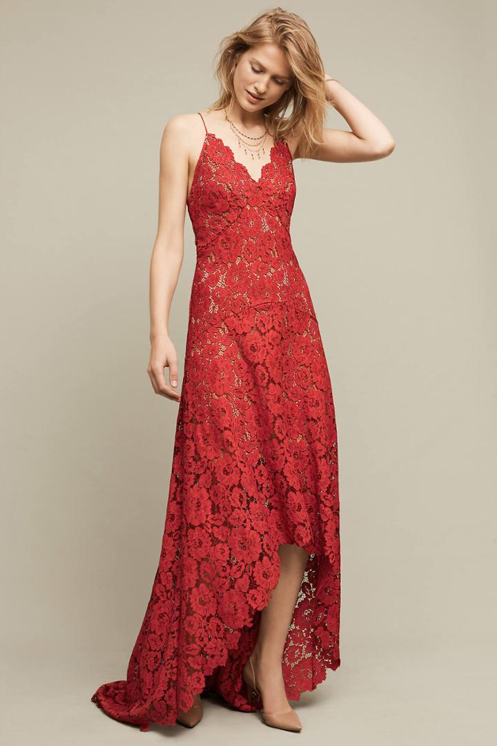 Tracy Reese Finola Lace High-low Gown