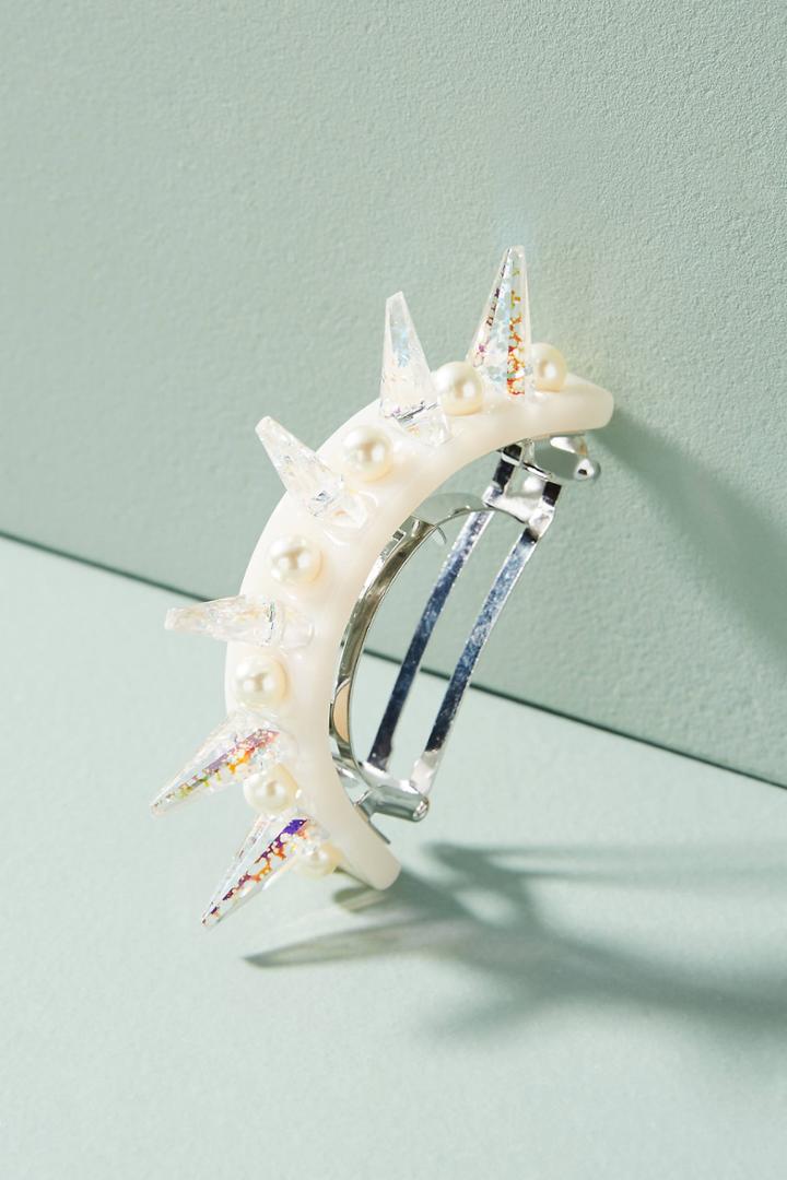 Alexandre De Paris Spiked Pearl Barette