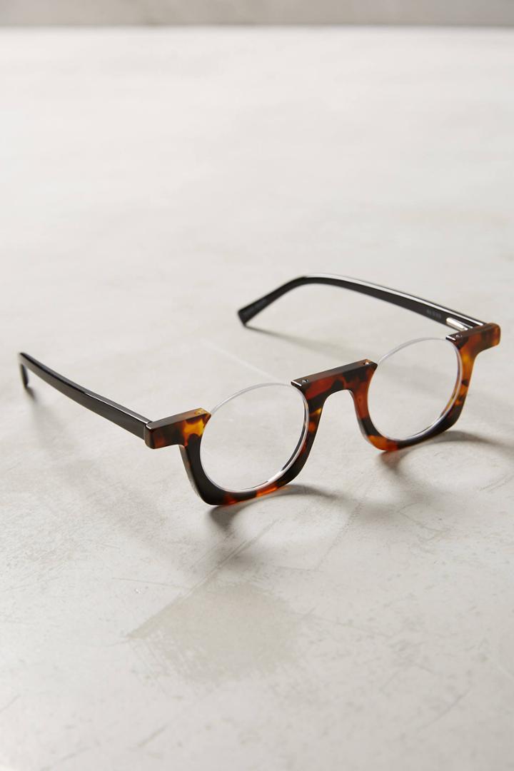 Anthropologie Rimless Brow Reading Glasses