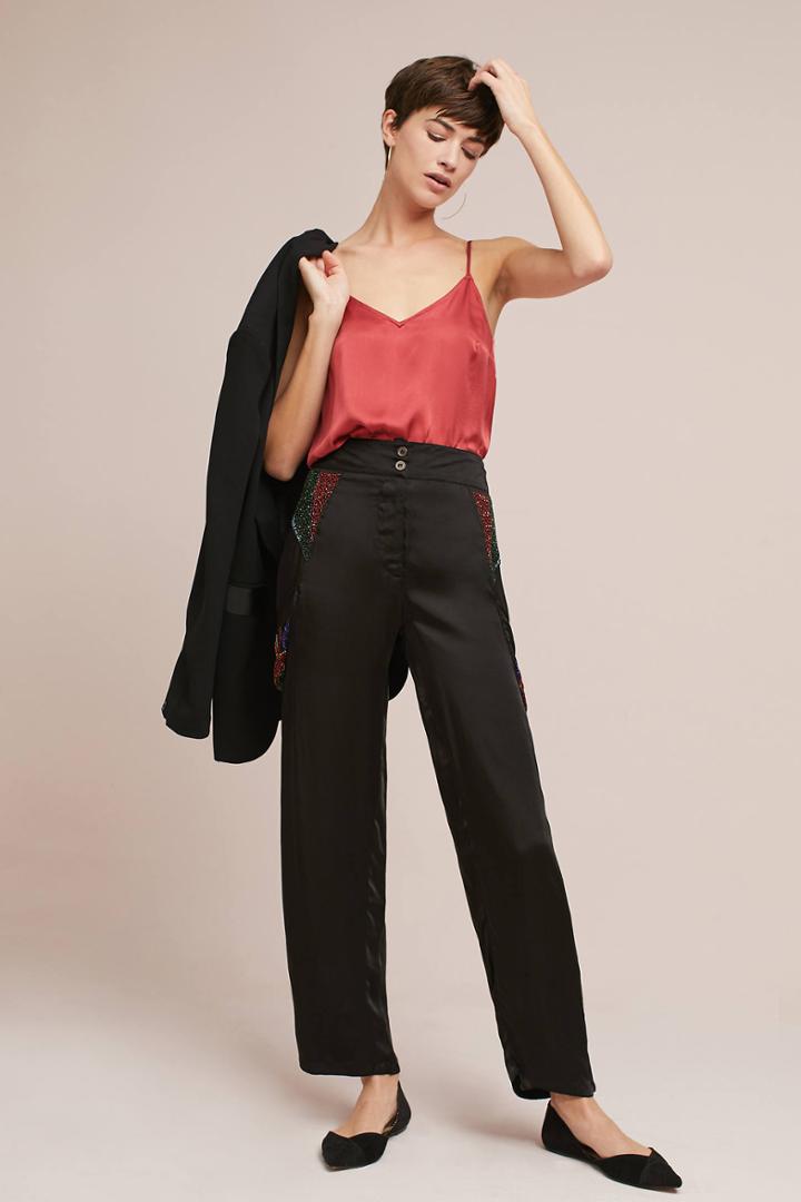Raga Beaded Satin Pants