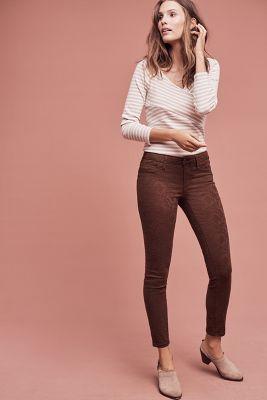 Pilcro Serif Low-rise Jacquard Jeans