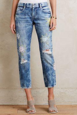 Artisan De Luxe Embroidered Posy Jeans