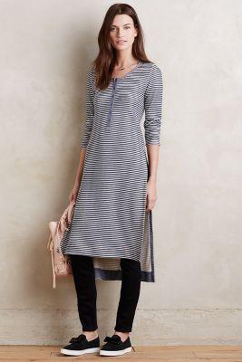 Anthropologie Split Henley Tunic