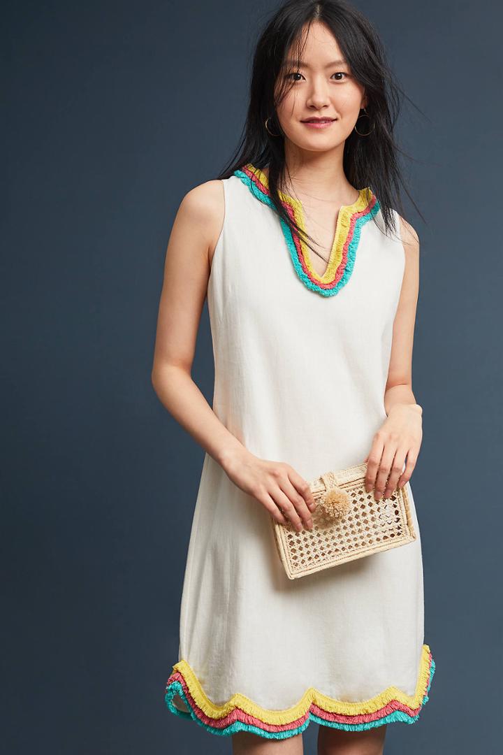 Corey Lynn Calter Fringed Shift Dress