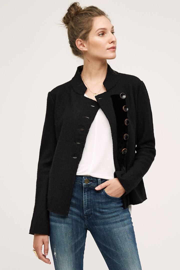 Monogram Military Sweater Jacket