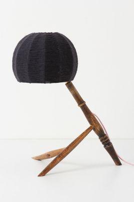 Anthropologie Timber Legs Lamp, Black