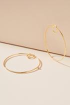 Scosha 10k Gold Diamond Hoop Earrings