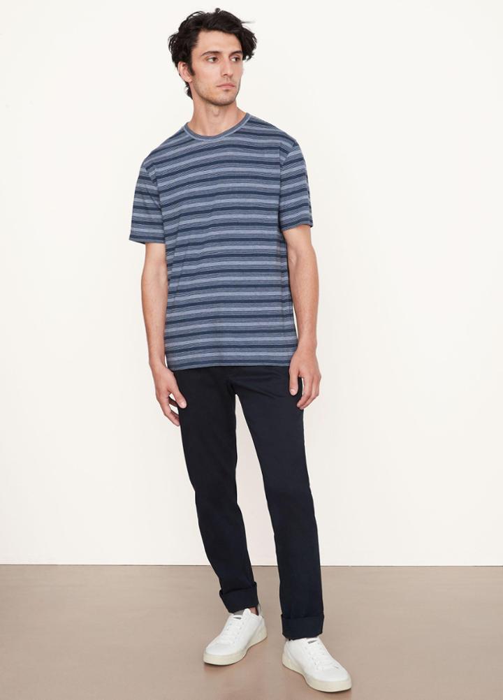 Vince Pima Stripe Short Sleeve Tee