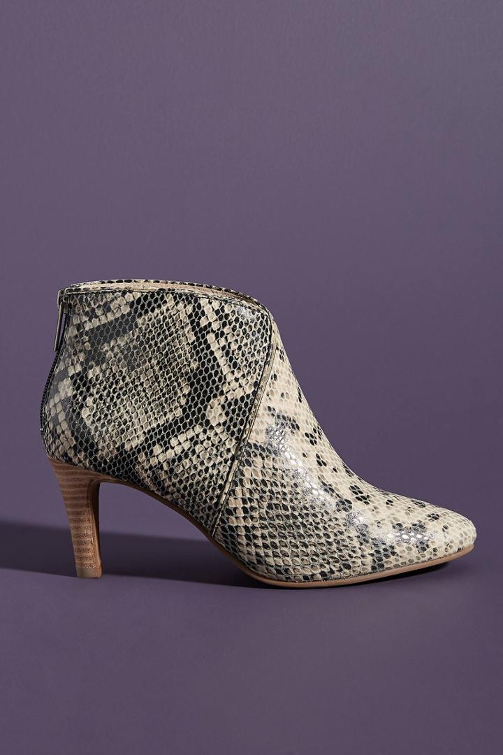Seychelles Snake Heeled Ankle Boots