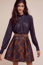 Eva Franco Shimmered Copperwave Skirt