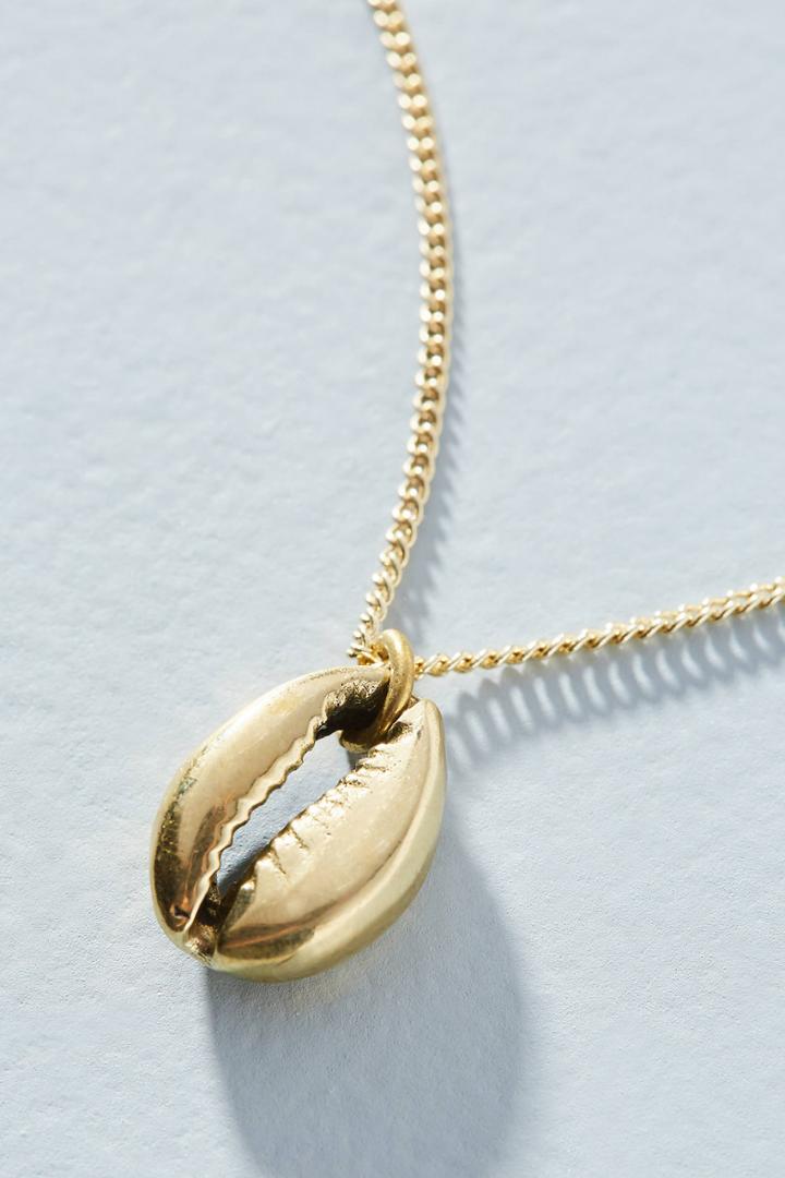 Lena Bernard Golden Shell Necklace