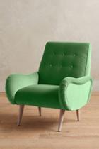 Anthropologie Velvet Losange Chair