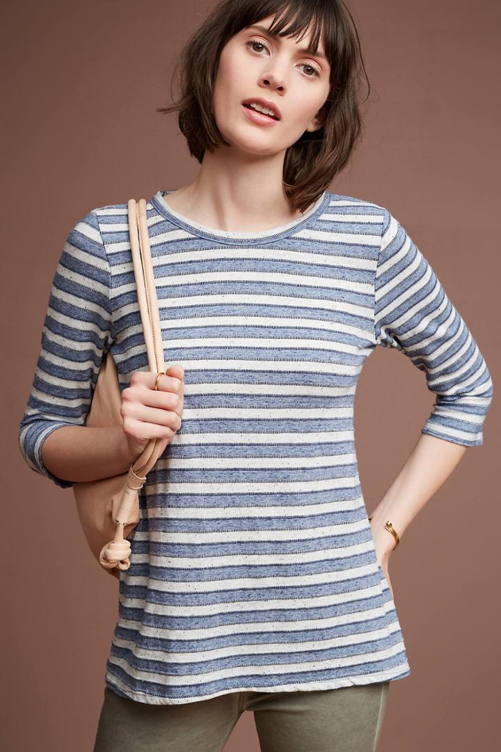 Sol Angeles Striped Scoop-back Tunic