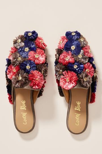 Coral Blue Gardenia Slides