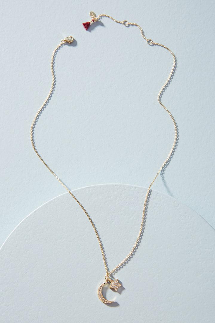Shashi Moon + Star Pendant Necklace