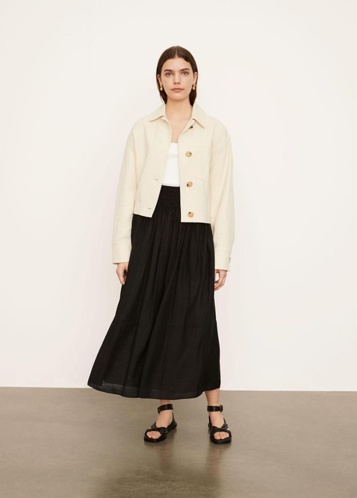 Vince Cropped Twill Jacket