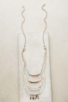 Anthropologie Fringed Terrace Necklace