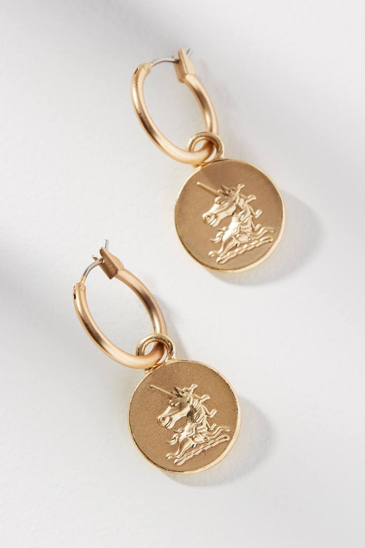 Anthropologie Pegasus Drop Earrings