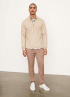 Vince Twill Quarter Zip Long Sleeve
