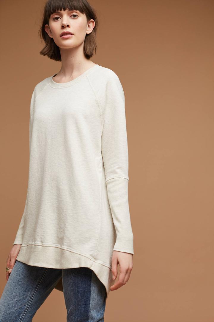 T.la Crew Neck Tunic Sweatshirt