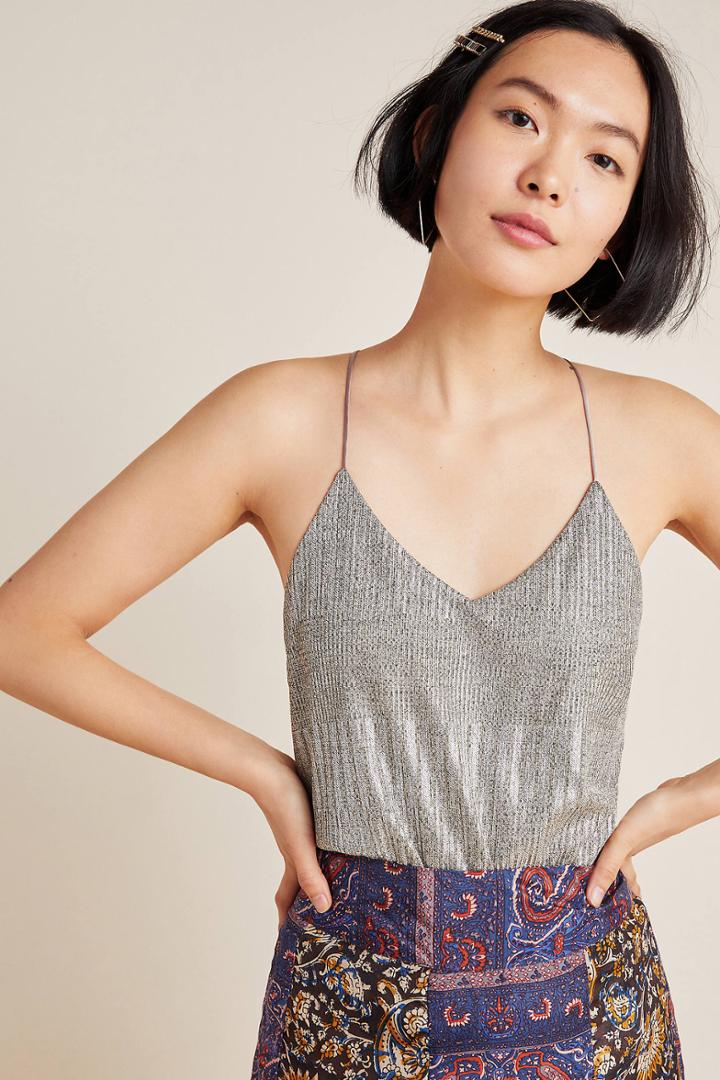 Anthropologie Letitia Shimmer Tank