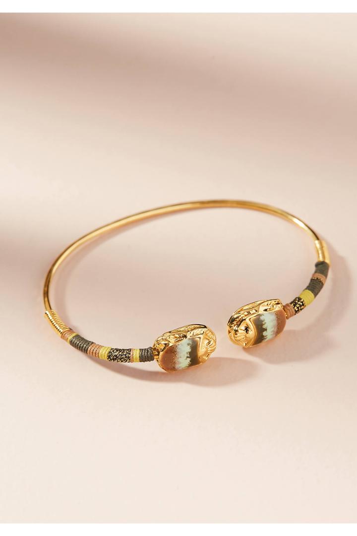 Gas Bijoux Duality Threaded Cuff Bracelet