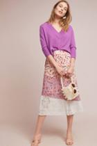 Laia Pleated Floral Midi Skirt