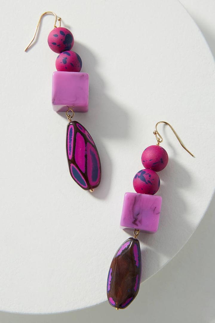 Anthropologie Camila Neon Drop Earrings