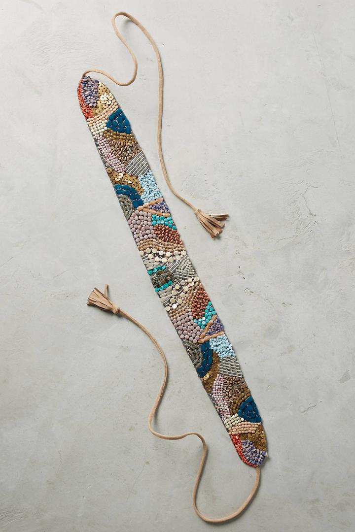 Anthropologie Cher Beaded Belt