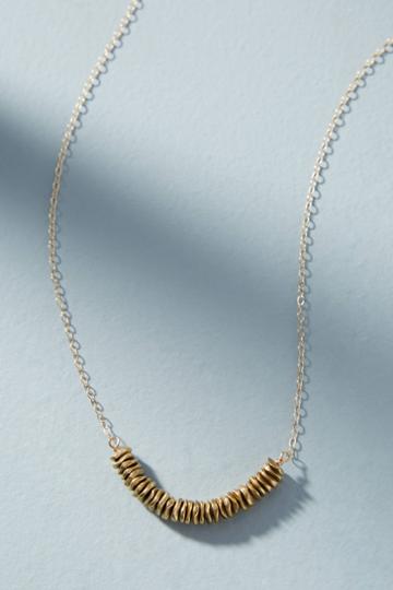 Hello Adorn Stone Arc Pendant Necklace