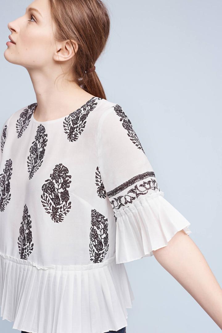 Sunday In Brooklyn Allister Pleated Blouse