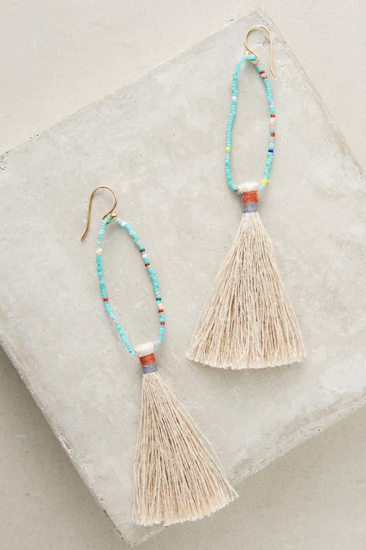Bluma Project Lupe Beaded Drop Earrings