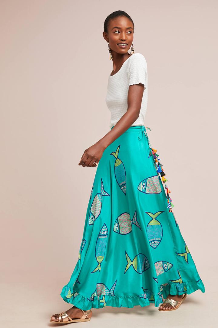 Anupamaa Summer School Silk Maxi Skirt