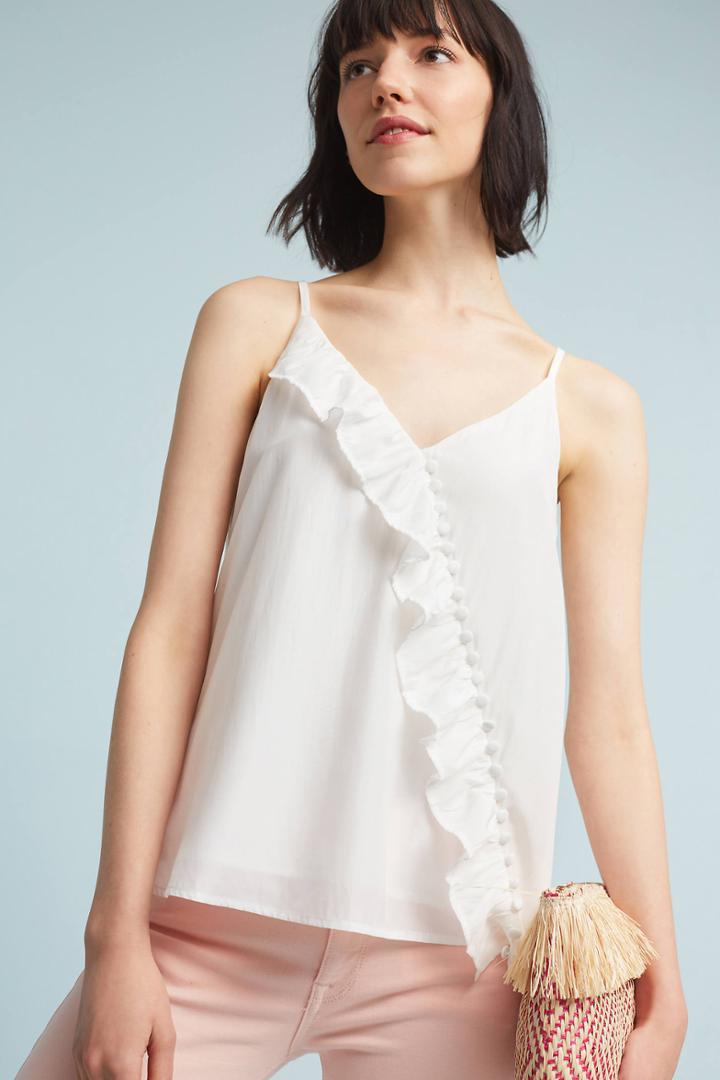Moon River Ainsley Ruffled Top
