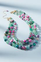 Anthropologie Layered Marbles Necklace