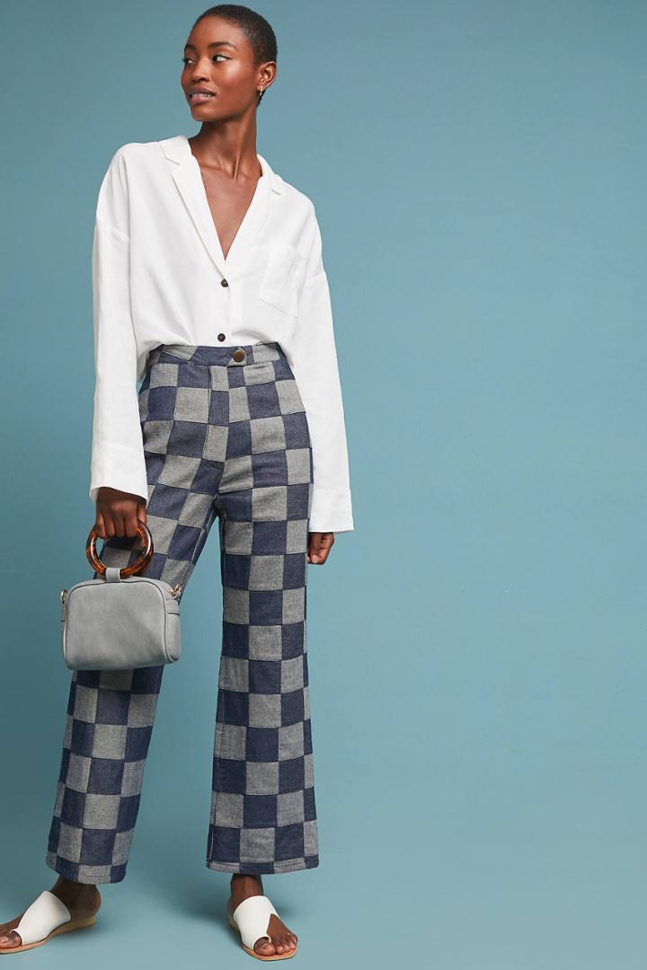 Mara Hoffman Checkerboard Trousers