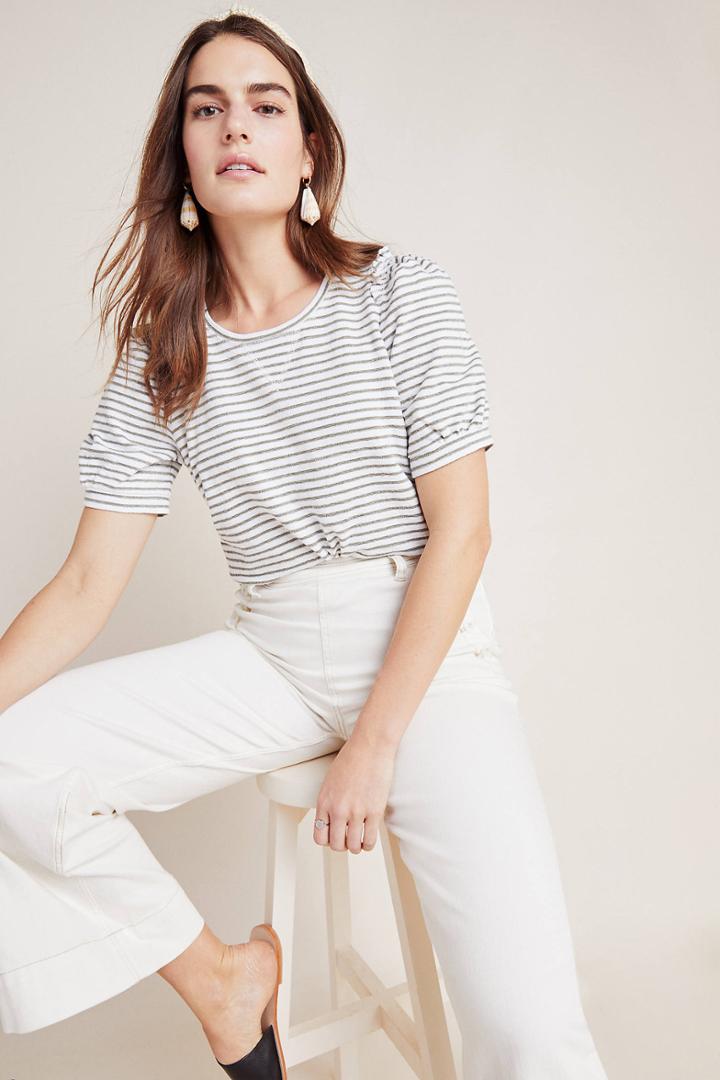 Maeve Naomi Puff-sleeved Sweatshirt