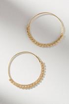 Anthropologie Glenn Scalloped Hoop Earrings