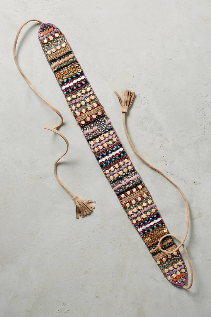 Anthropologie Tiana Beaded Belt
