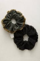 Anthropologie Frayed-edge Pony Holder
