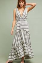 Misa Fournier Striped Maxi Dress