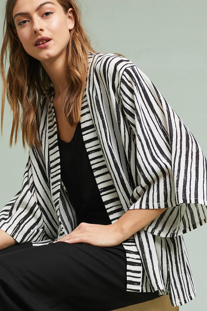 Anthropologie Dolores Chevron Kimono