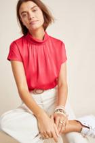Maeve Rebekah Mock Neck Blouse